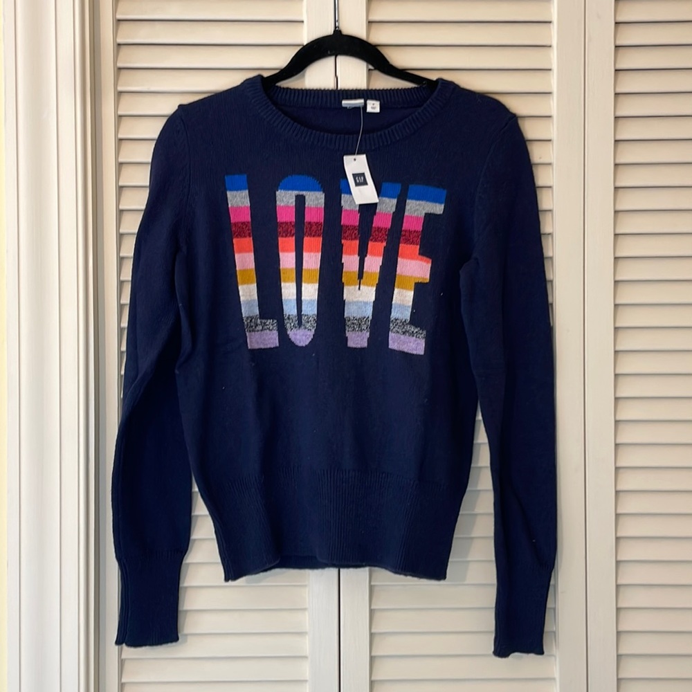 LOVE Women’s Gap Sweater NWT